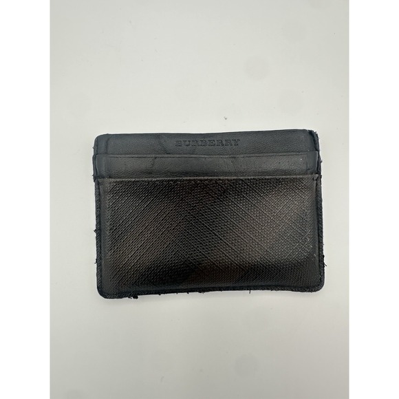 Burberry check-pattern clip card holder / wallet - Picture 2 of 9